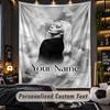 Personalized Wall Tapestry,Lady Gaga Custom Printed Name, Fabric Wall Art For Indoor Room Backdrop