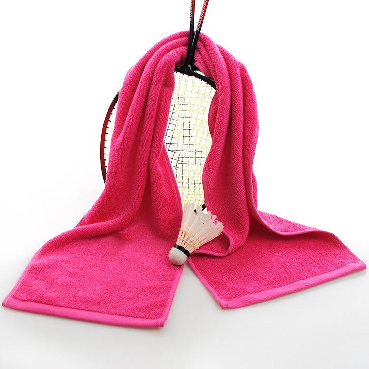 

Чистое хлопковое спортивное полотенце 20 * 110 марафон бег фитнес впитывающее воду быстросохнущее полотенце для защиты от пота вышивка 20*110 розовый