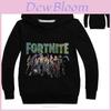 Fortnite Kids Hoodie Boys Girls Jumper Sweatshirt Pullover Jumpsuit With Comfortable Cotton Blend Fabric