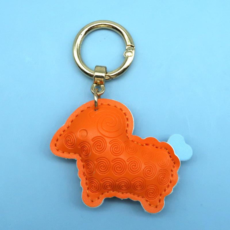 2027 Lunar New Year Goat Pendant Durable Pu Sheep Keychain Bag Decor Gift For Friends