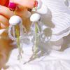 Stylish Acrylic Jellyfish Drop Earrings Chic Ear Dangles Jellyfish Pendant Earrings Charm Earrings Dangle Earrings