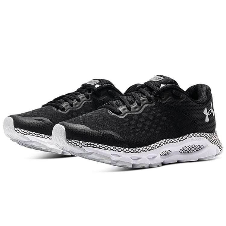 Under Armour Hovr Infinite 3 Athletic Lace-Up Mesh Low-Top Training Running Shoes Women sneaker Black 3025217-001