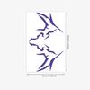 Cyberpunk Purple Electric Facial Tattoo Sticker, Waterproof And Long-Lasting, Women'S Cosplay Advanced Sense Simulation Tattoo