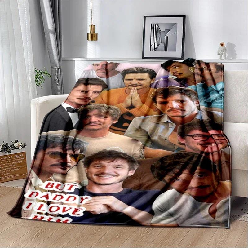 Jose Pedro flannel blanket, home office leisure sofa blanket, multi-functional travel portable warmth blanket gift blanket