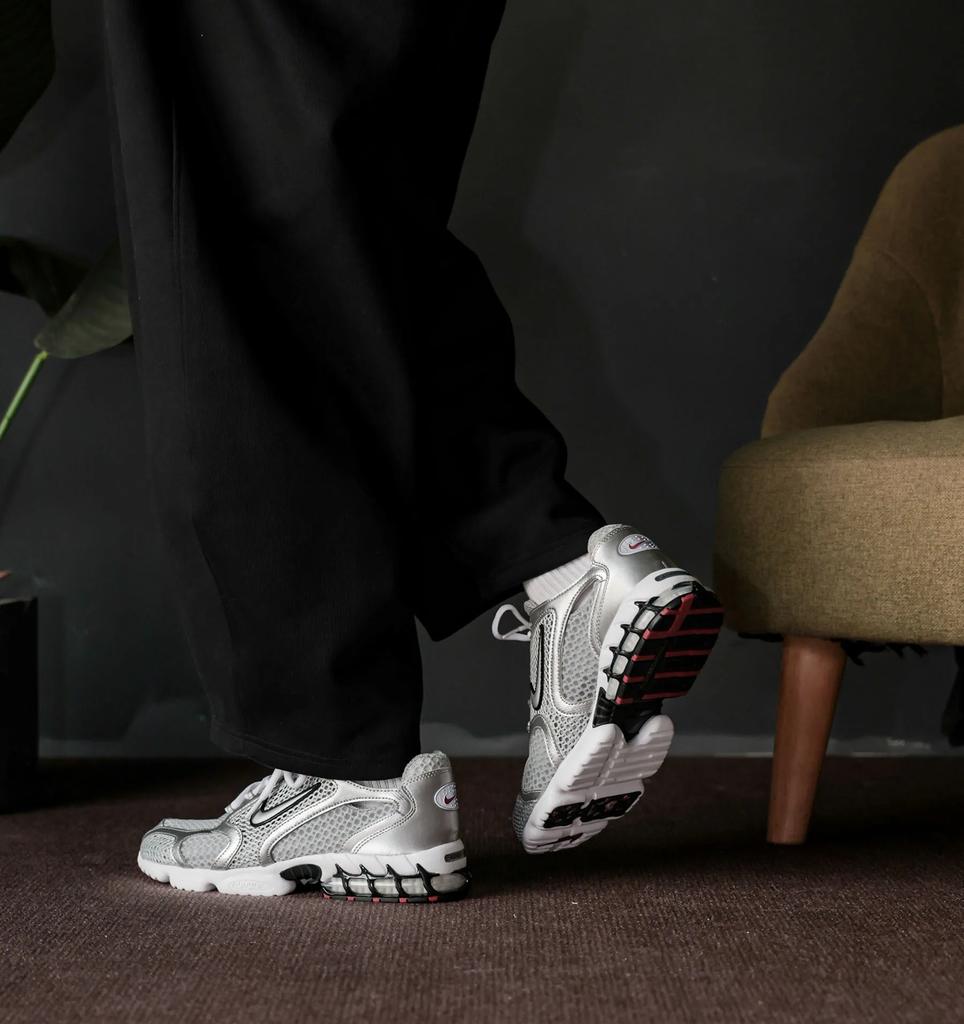 Nike Zoom Spiridon Caged 2 'Metallic Silver' Sneakers casual CJ1288-001