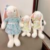 Floral Wearing A Dress Rabbit Plush Toy Cute Cartoon Pp Cotton Filling Doll Girl