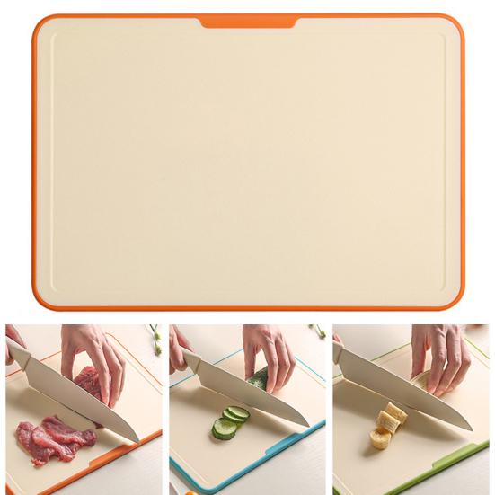 Plastic Cutting Board Set with Stand PP Chopping Boards for Meat Fruit Veggies Non-Slip Dishwasher Safe Space-Saving Kitchen Organizer