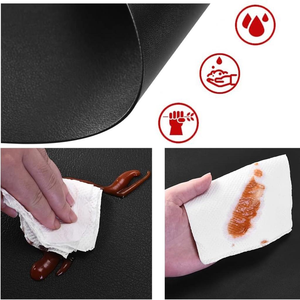 Set Of 8 Trival Black Table Mats