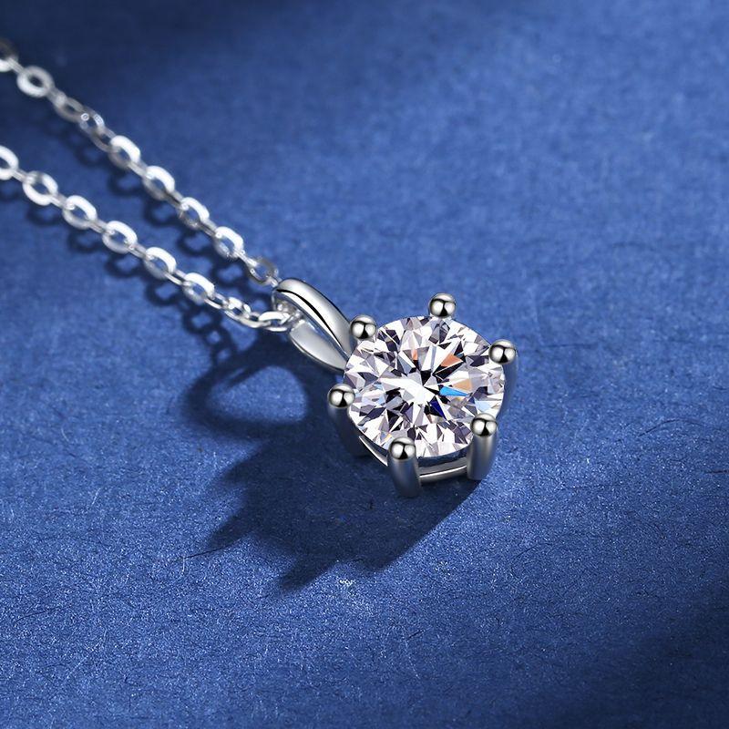 D Moissanite Pendant Luxury Wedding Sunflower for Women 925 Sterling Silver Jewelry Wedding Bridal Moissanite Diamond Necklace