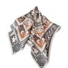Used 100% silk large scarf with animal print