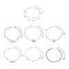 Trendy Alloy Layer Anklet for Women Waterproof Designs With Crystals Embellishments Vocation Accessory Outfits