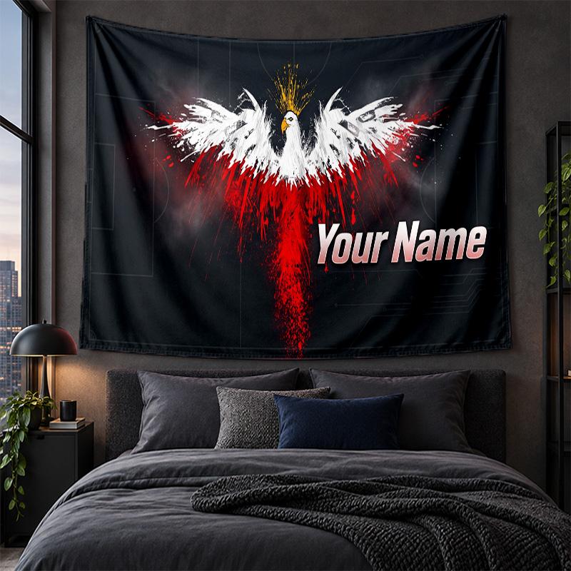 Personalized Tapestry Wall Hanging Poland Pattern Art Background Cloth
