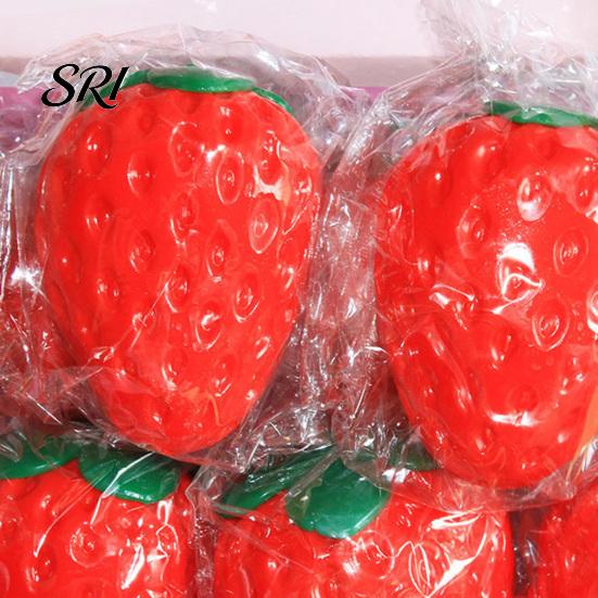 Strawberry Anti-stress Toy 1/2/3Pcs Simulated Squeeze Stress Relief Fake Fruit Fidget Anxiety Reduction Soft Stretchy Sensory Ball Relaxation