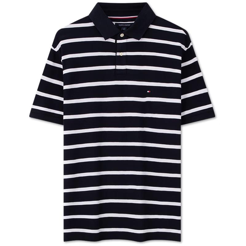 Мужская полоскатая пике-поло Tommy Hilfiger XXL