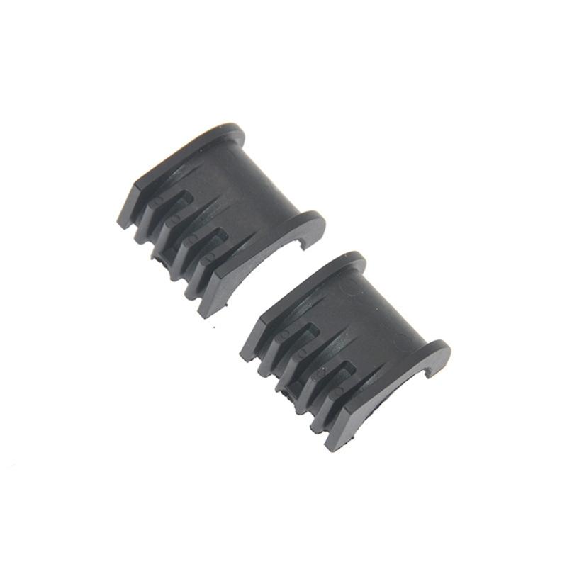 Replacement Steering Bushing Set 5438903 5439731, Black Reinforced Nylon Pair for Steering Service, Curved Ribbed Repair Parts and Support