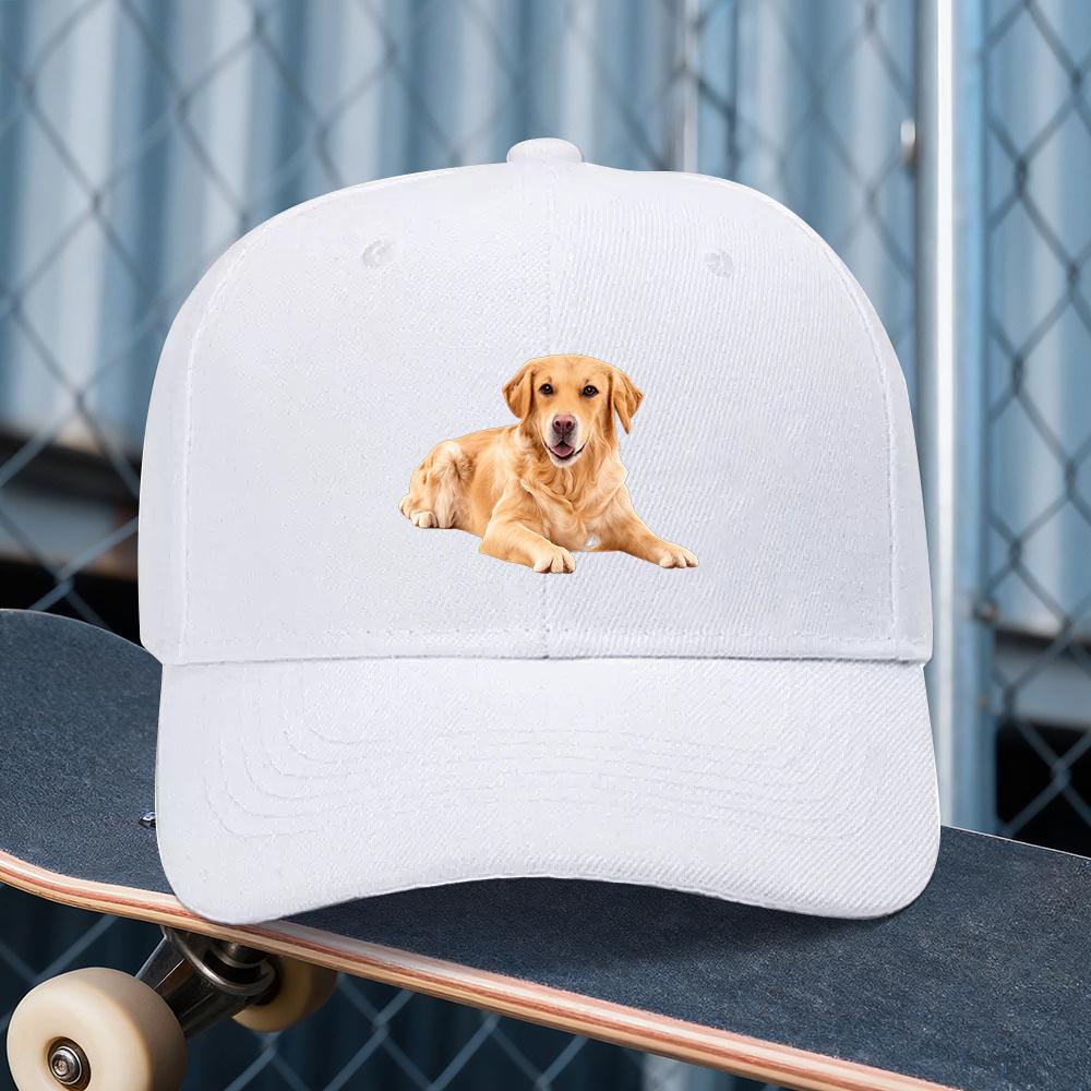 An Adjustable Hat Featuring a Golden Retriever Print Perfect for Both Unisex And Women in Outdoor Sports Style ItS an Ideal Gift