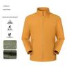 Customizable Stand Collar Windbreaker: Team Logo, Casual Outdoor Jacket, Windproof for Spring & Autumn.