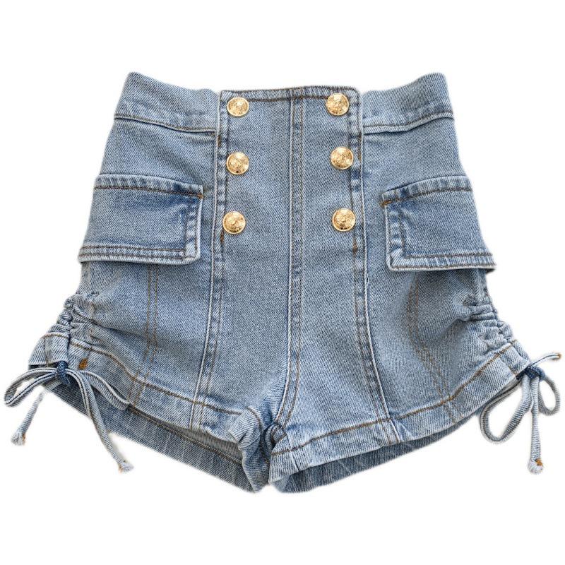 Girls' Summer Denim Shorts - 2022 Thin Style Hot Pants for Kids