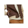 Puma Letter Pattern Striped Baseball Collar Single-Breasted Jacket Men Jacket Brown 536830-01