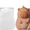 3D Capybara Silicone mold Flexible Reusable Non-Stick, for Ice Cream, Cake, Ice Block, Figurine Casting,  Pudding, Art Crafts