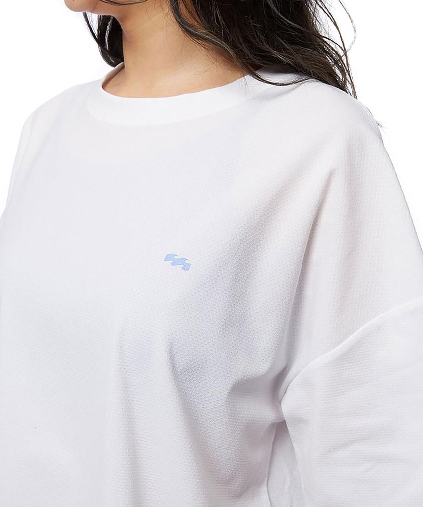 BILLABONG Women'S Eclipse Logo Loose Fit Short Sleeve T-Shirt White