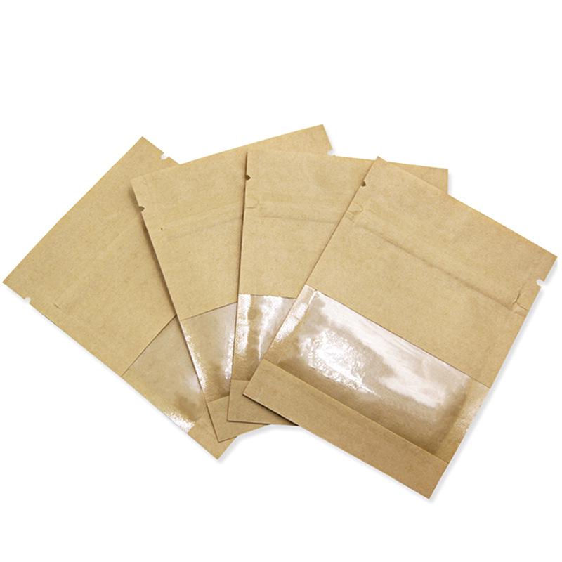 Earrings and Ear Accessories: Thick Transparent Self-Sealing Kraft Paper Bags for Packaging and Food Storage