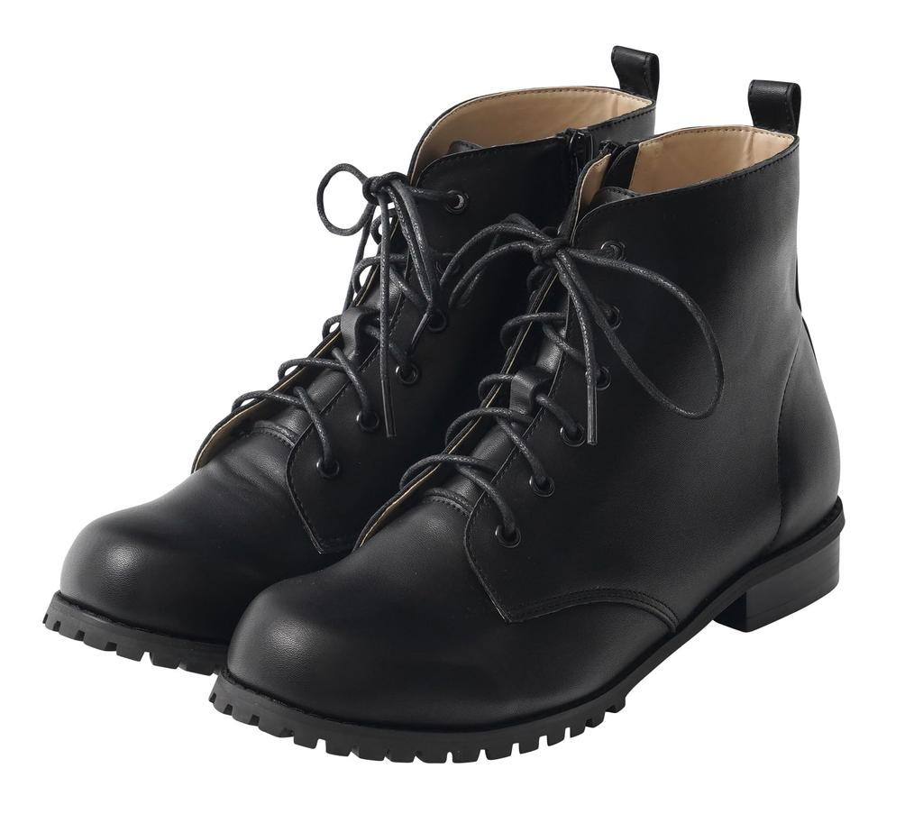 Hakama Boots for Short Hakama 20cm [Arisana] Kids, Girls, Boots, Boots, Kids, Lace-up Shoes, Black,