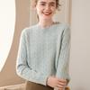 Women's Pure Cashmere Round Neck Sweater - Versatile Spring Pullover Knitted Top