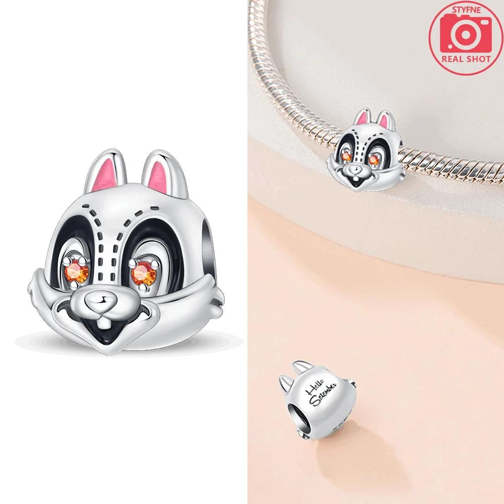 Autumn Harvest Series Squirrel Maple Leaf Pumpkin Copper Charms Pendants Fitoriginal Bracelets Diy Jewelry