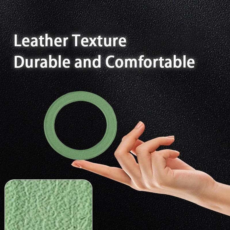 Colourful Mobile Phone Circle Ring Plate for Magsafe Wireless Charger Back Sticker Cellphone Iron Sheet for iPhone 14 15 Xiaomi