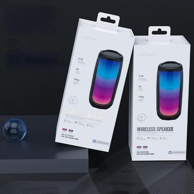 Wireless Bluetooth Speaker Portable LED Full Screen Colorful Atmosphere Light Subwoofer TWS Series Small Speaker