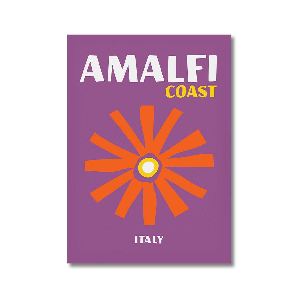 Modern Scenic Travel Mykonos Palme Miami Wandkunst Poster Drucke Boho Maximalistischer Stil Leinwandmalerei Bild für Zimmer Heimdekor