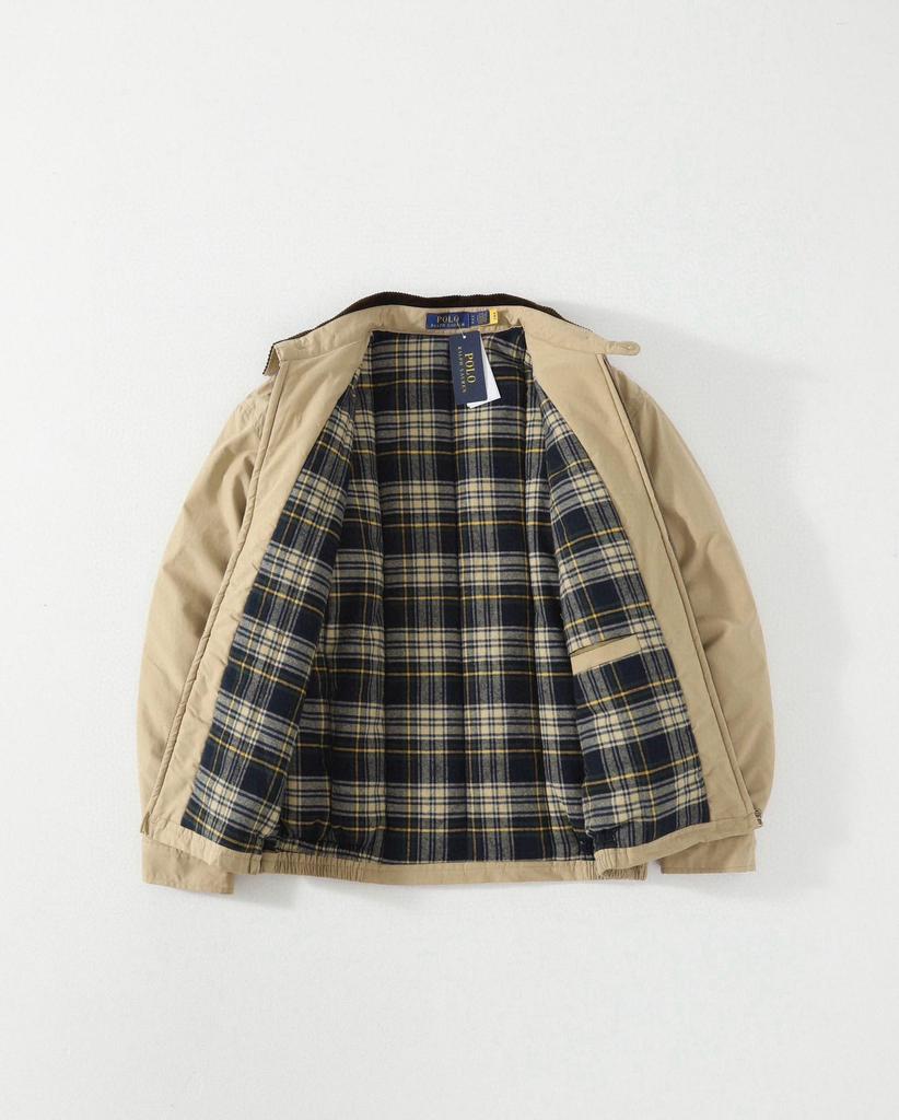 Unisex RL Pony Dicke Reversjacke - Klassische Retro Bestickte Baumwollmode.