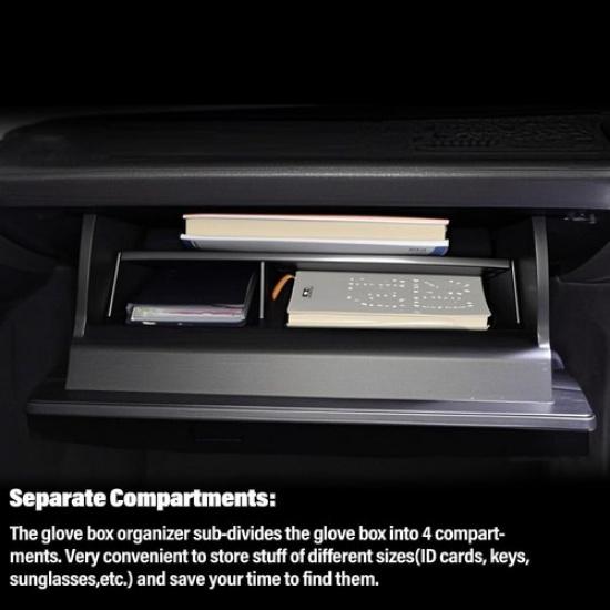 For Toyota RAV4 -2025 Console ABS Glove Box Divider Storage Organizer Tray