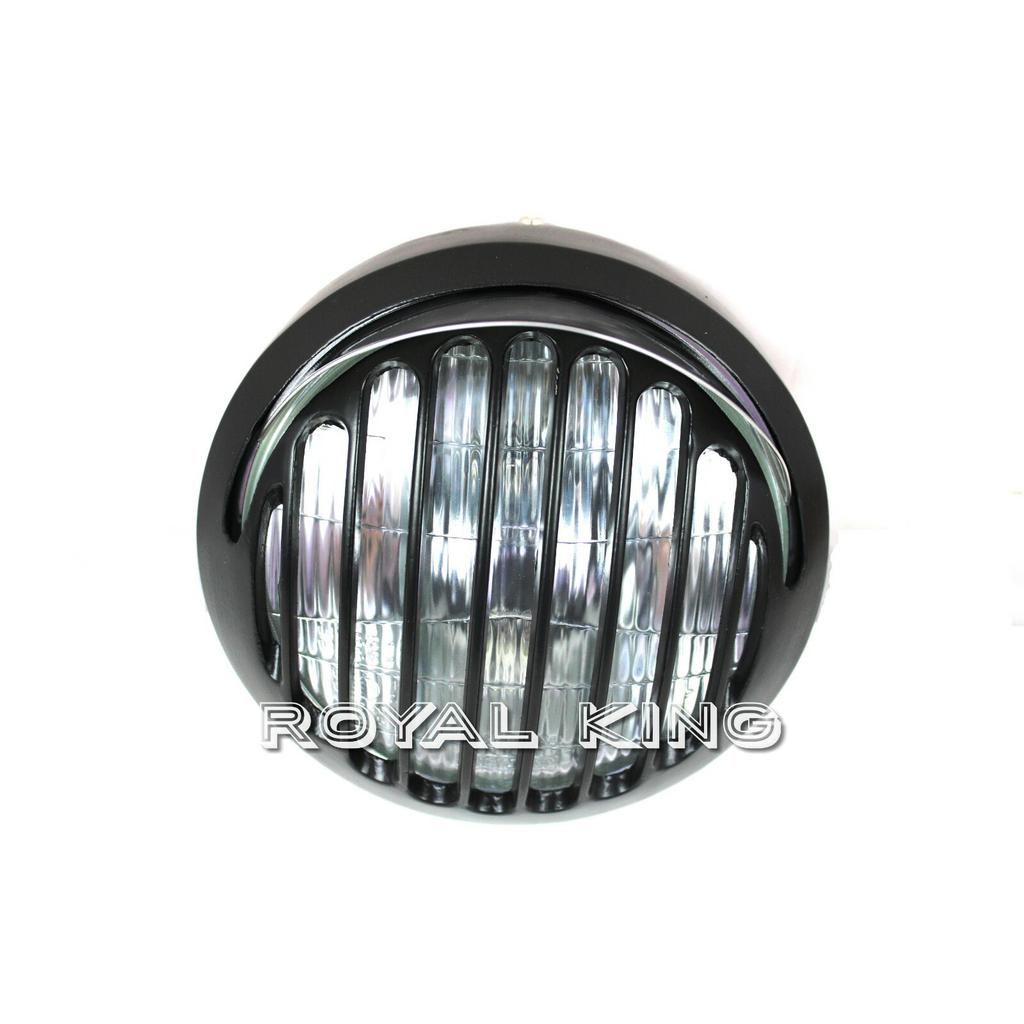 Black "Cap Cut Headlight Grill" Fit For Royal Enfield New Classic 350