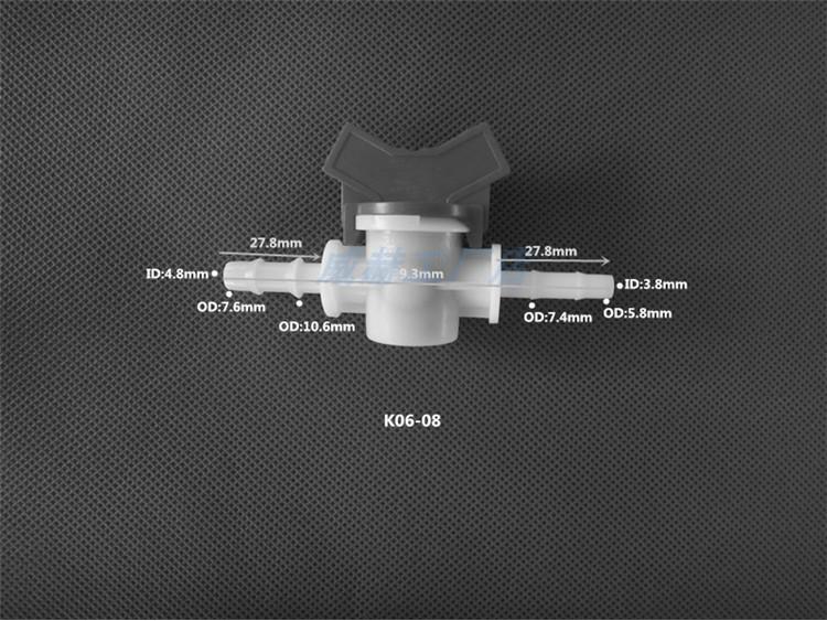 Plastic Quick-Connect Hose Ball Valve with Reducer and Flow Control