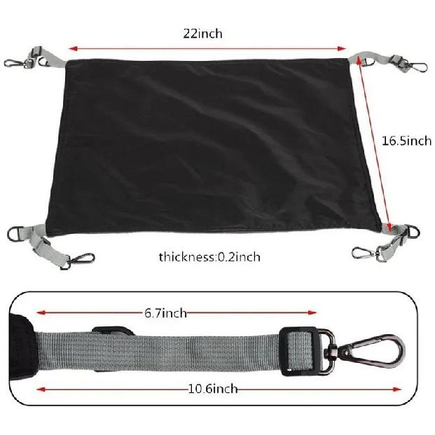Pet Hammock, Cat and Dog Hanging Bed, Winter Pet Sleeping Pad, Thickened Iron Cage, Warm Hanging Bed