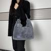 Versatile Korean Style Plush Bag - Large Capacity Crossbody Shoulder Bag for Women