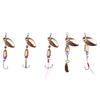 Fishing Lures Wobble Rotating Metal Bait For Bass Trout Treble Hook Artificial