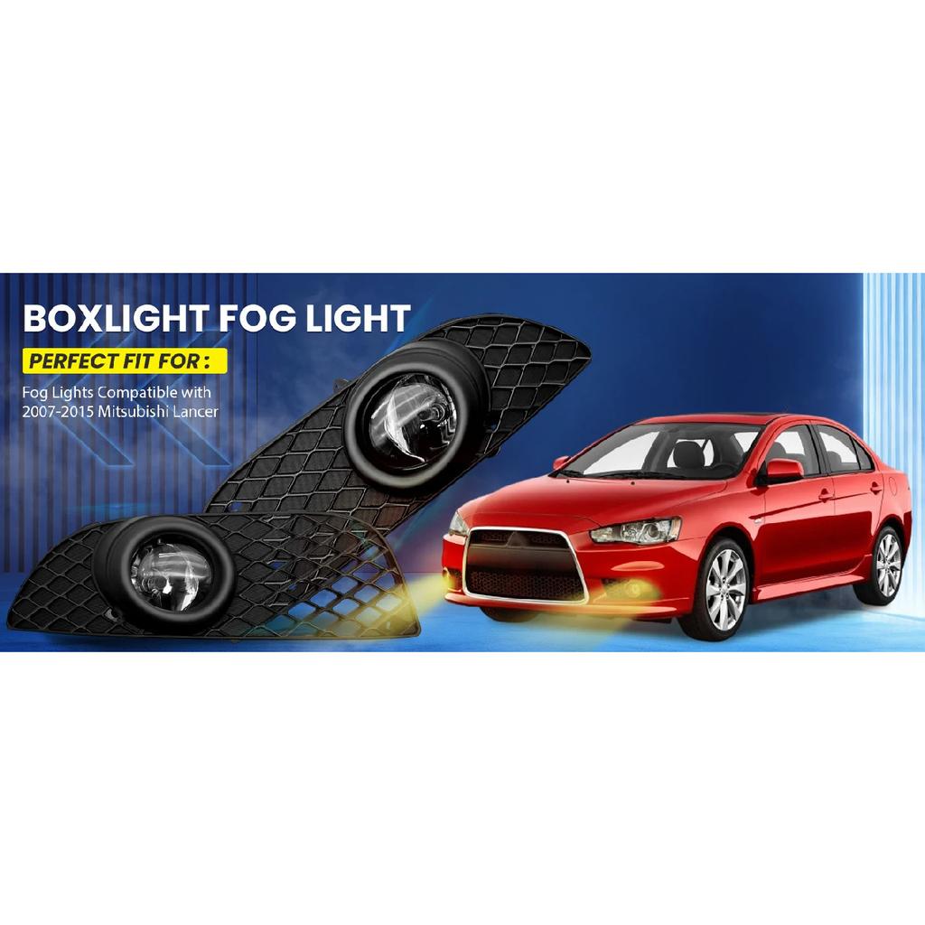 Halogen Fog Lights for Mitsubishi Lancer 2007 - 2015 Front Bumper Driving Fog Lamp Assembly with Switch & Wiring Harness