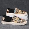 2024 Spring New Shoes for Men Casual Shoes Bear Print Flat Shoes Youth Street Cool Slip-on Loafers