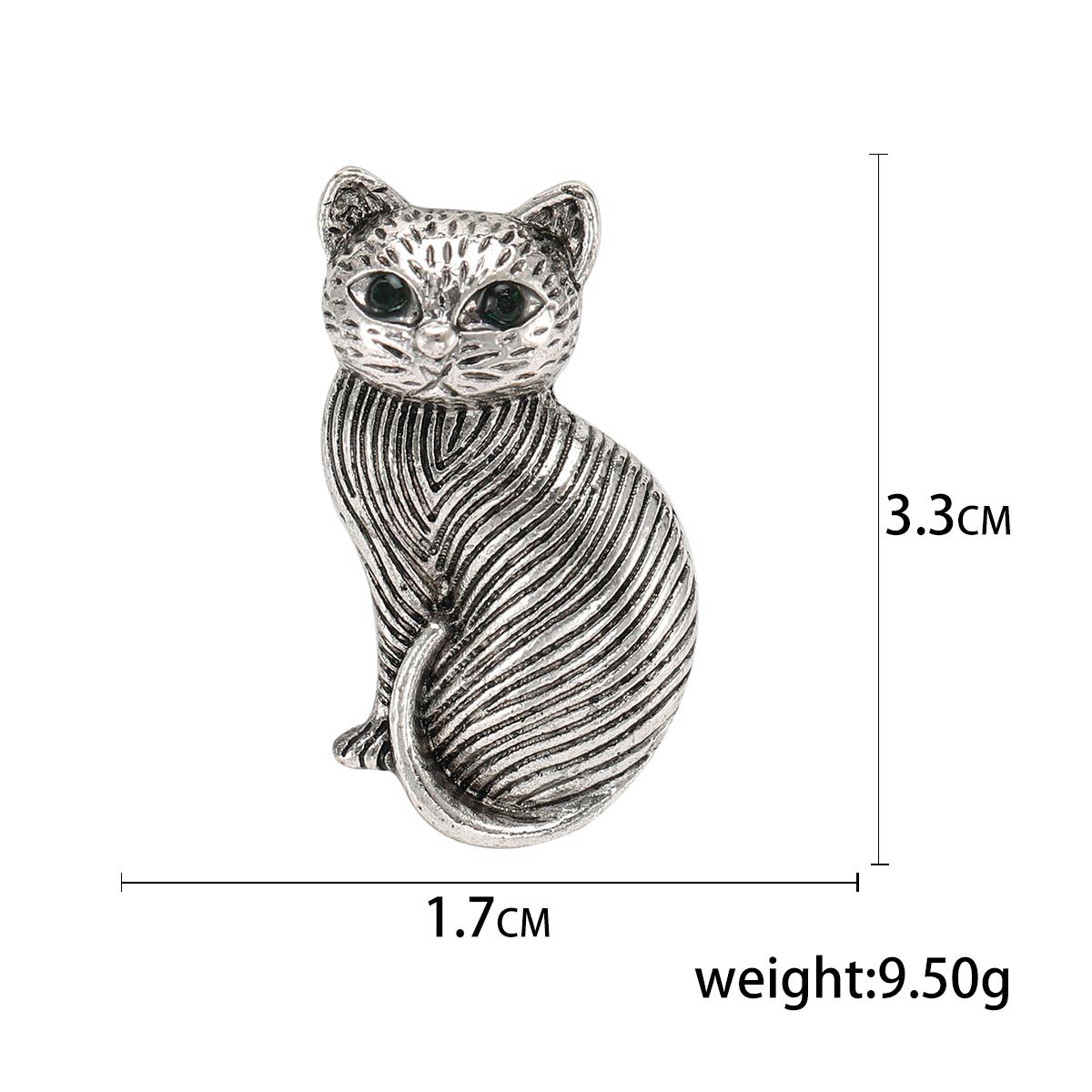 

Эмалевые броши в виде кошки для женщин, унисекс, стразы, животные, булавки, банкет, вечеринка, рюкзак, подарки, ювелирные изделия, аксессуары