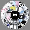 50 Waterproof Old Network Webcore Emoji Stickers for Computers, 50 Sheets