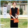 Zodiac Year Velvet Embroidered Vest for Middle-Aged Women - Color Block Stand Collar