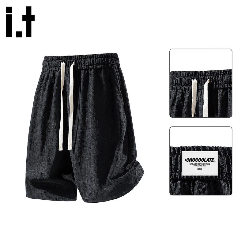 CHOCOOLATEit Men s Textured Breathable Casual Shorts M