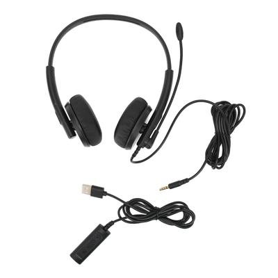 XD1000 USB Headset 3.5mm Noise Reduction Mic Customer Service Headset for Skype Webinar Call Center
