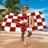 Asciugamano da Spiaggia con Stemma Torino Fc, Asciugatura Rapida, Facile da Curare, Adatto sia per il Fitness che per le Vacanze al Mare, Essenziale per lo Sport