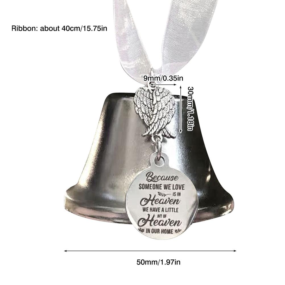 Christmas Tree Pendant Bell Wings Ornament Home Decor