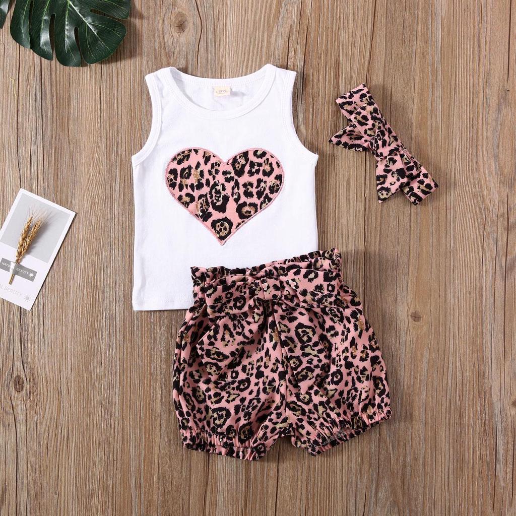 Toddler Baby Girl Outfits Flower Tops Sleeveless Vest Shorts Headband Summer Clothes Set Toddler Baby Girl Outfits Flower Tops Sleeveless Vest Shorts Headband Summer Clothes Set