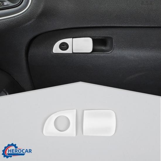 ??White Center Console Gear Panel Trim Cover For 2015+ Dodge Charger Accessories 2X Co-pilot storage box s